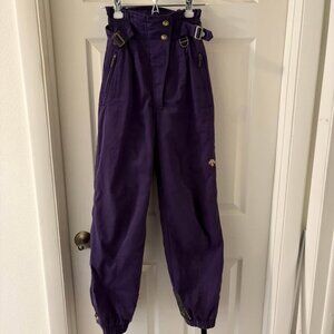 Vintage Descente Women's Sz 6 Electric Purple High-Rise Ski/Snowboard Pants